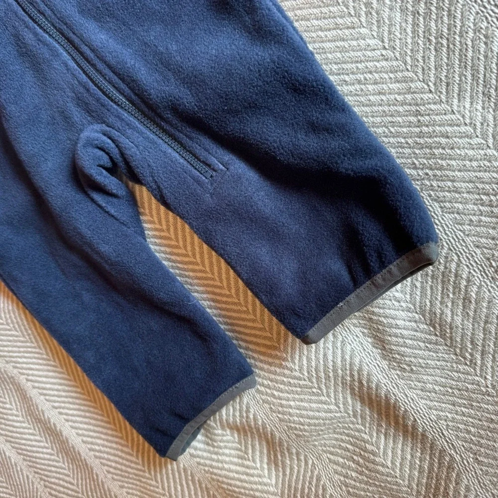 Columbia Western Barlow Bunting Navy Blue Fleece Bear Ear Hooded Suit